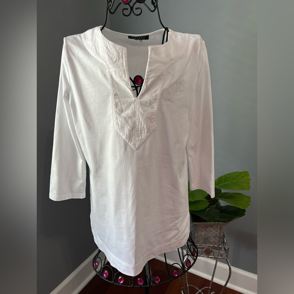 Ralph Lauren White Tunic - Picture 1 of 5